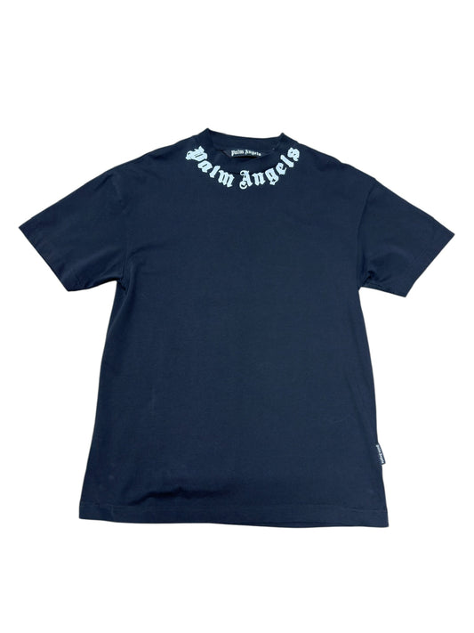 Palm Angles Script Collar Tee Sz S
