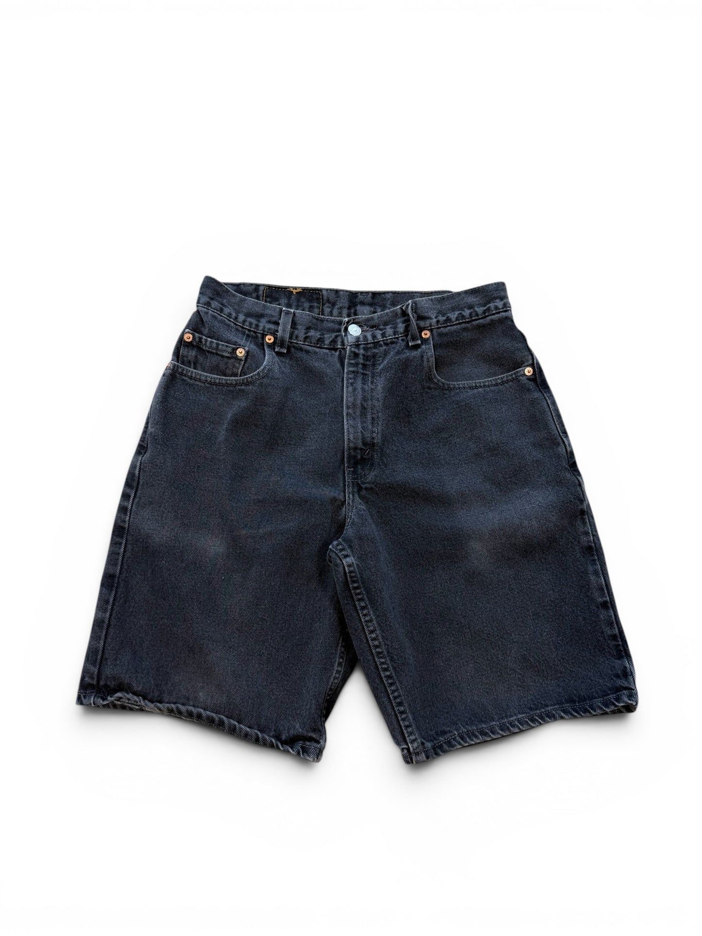 (30W) Vintage Levi 560 Black Jean Shorts