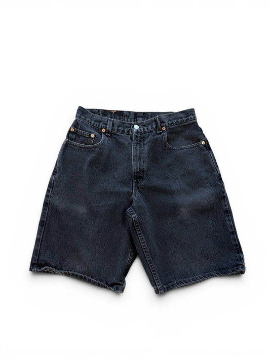 (30W) Vintage Levi 560 Black Jean Shorts