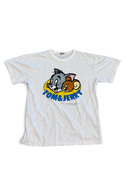 (L) Vintage 1993 Tom & Jerry Cartoon Tee