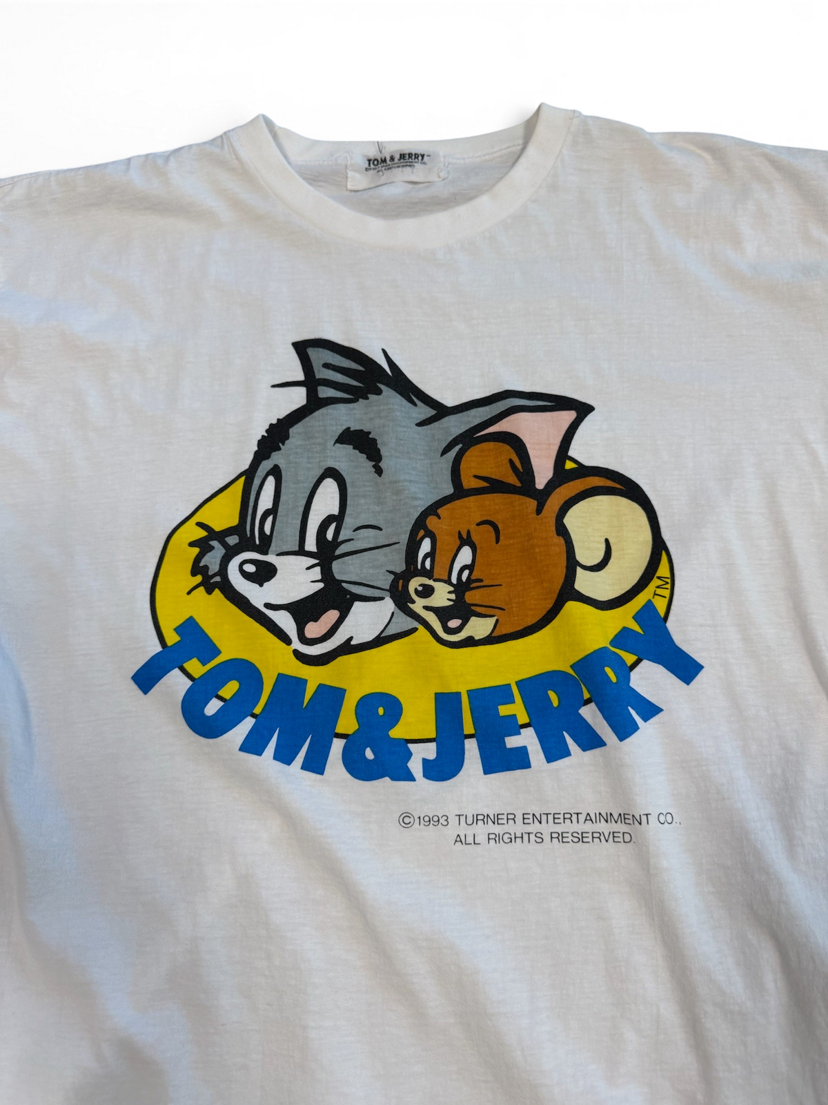 (L) Vintage 1993 Tom & Jerry Cartoon Tee