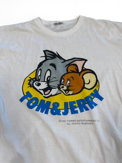 (L) Vintage 1993 Tom & Jerry Cartoon Tee