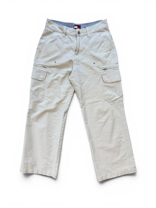 (32") Vtg Polo White Chino Cargo Pants