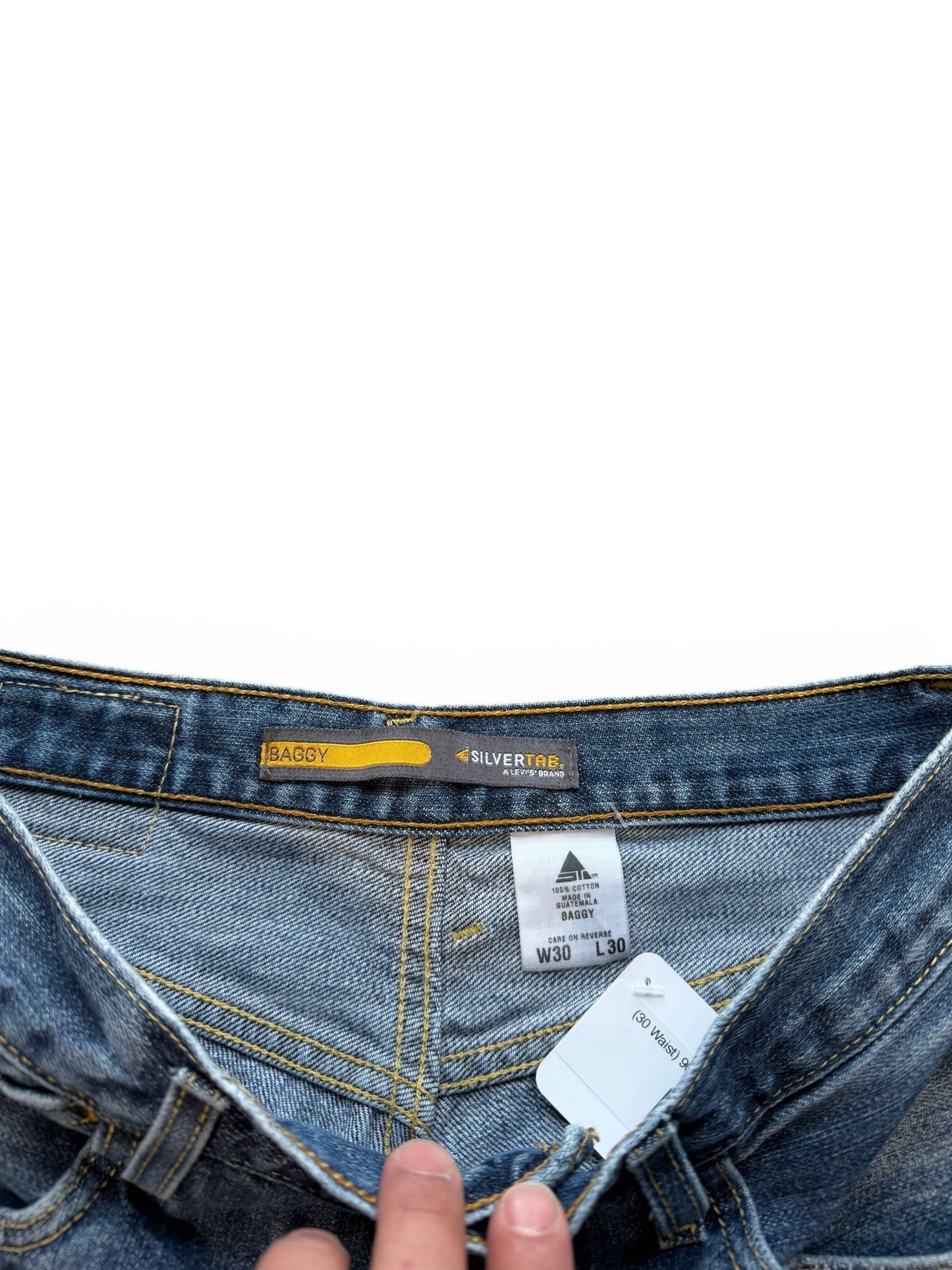 (30 Waist) Vintage 90s Levi Silvertab Baggy Jeans