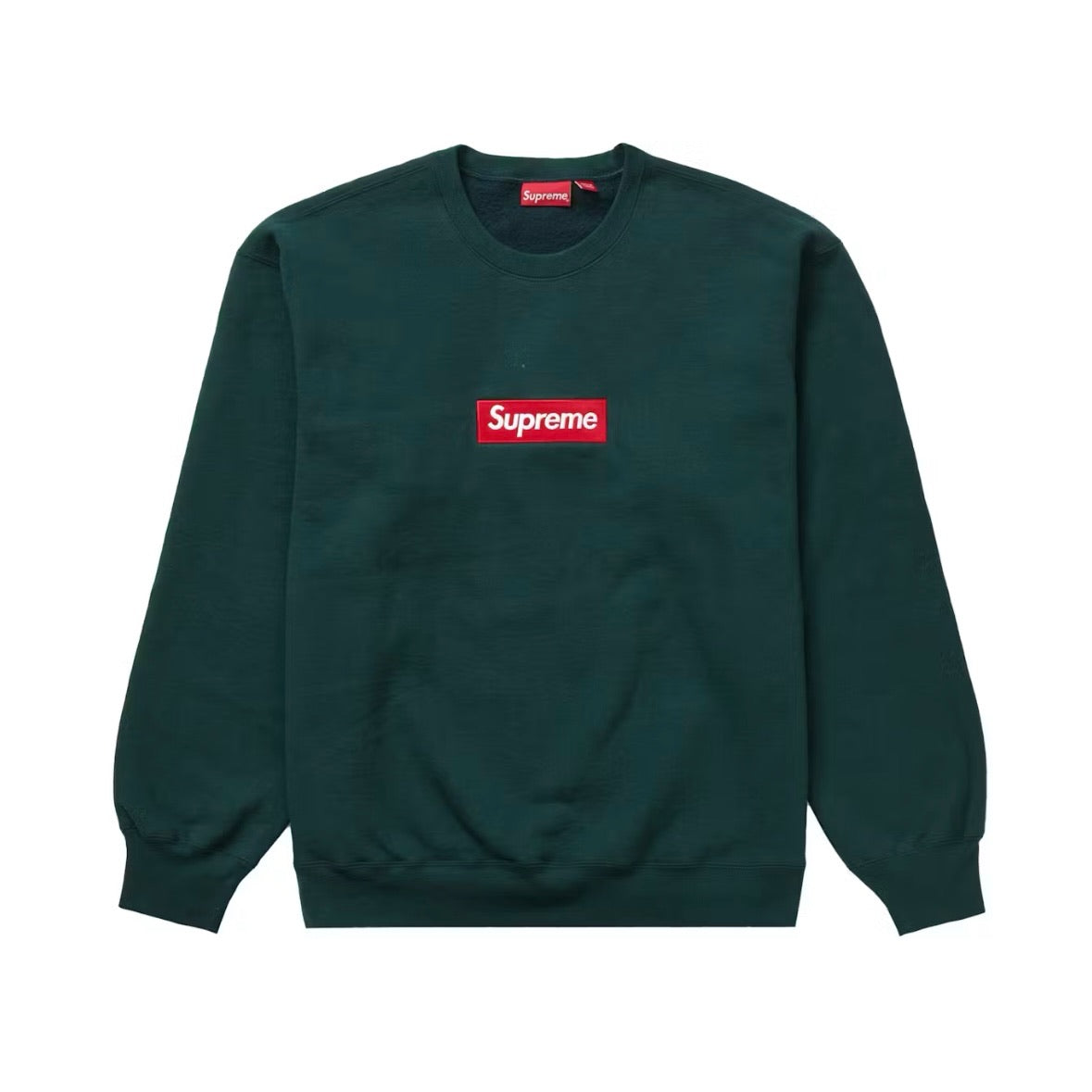 Supreme Box Logo Crewneck Dark Pine Sz L