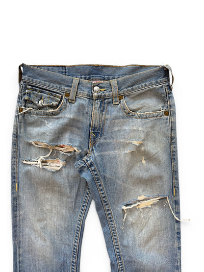 (32 Waist) Y2k True Religion Distressed Jeans
