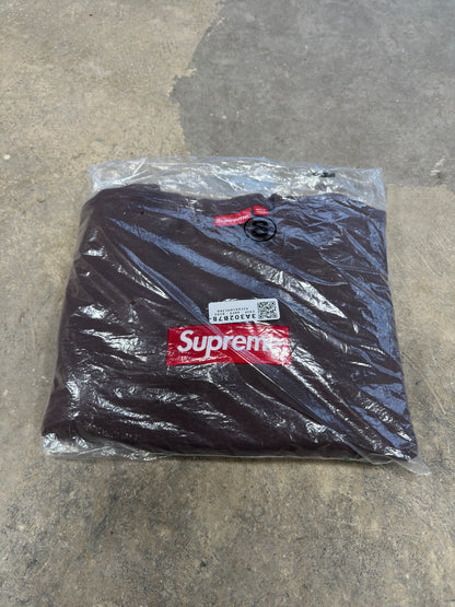 Supreme Box Logo Crewneck Brown Sz S