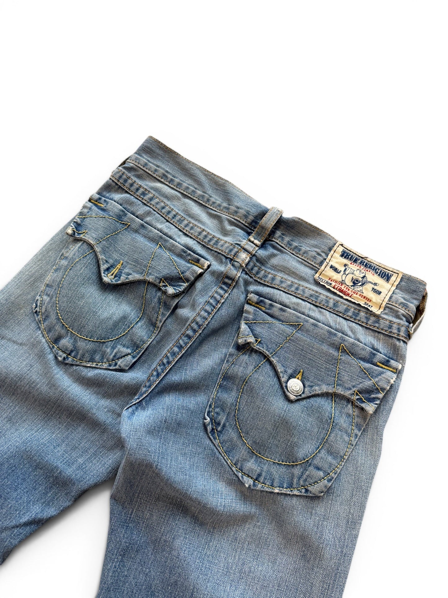 (32 Waist) Y2k True Religion Distressed Jeans