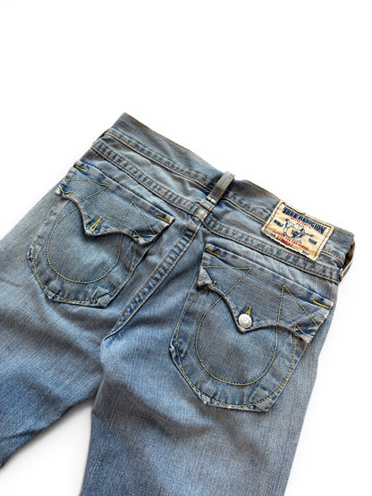 (32 Waist) Y2k True Religion Distressed Jeans