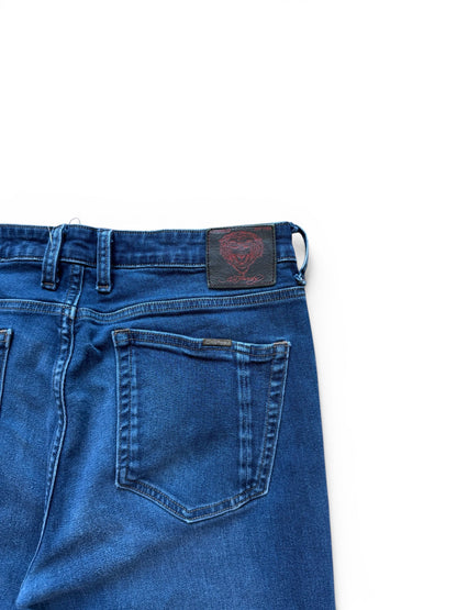 (34W) Y2K Ed Hardy Dark Wash Jeans