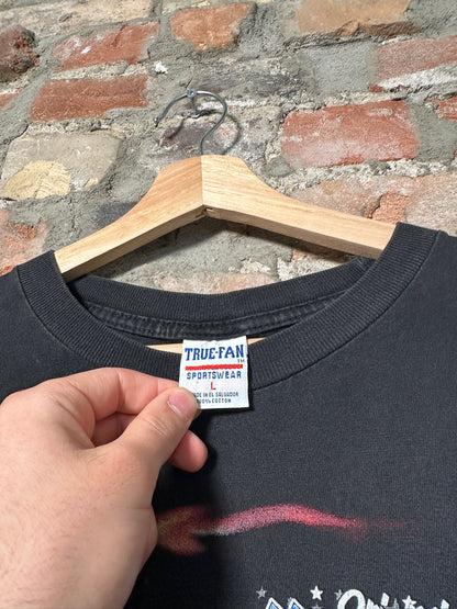 90s Orlando Magic Flame Basketball T-Shirt Sz L