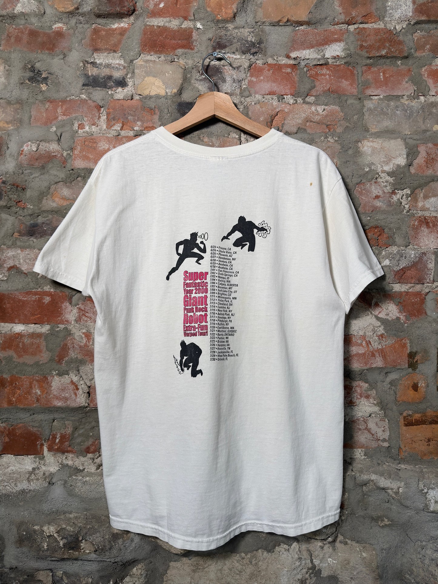 2000 Green Day Warped Tour T-Shirt Sz L