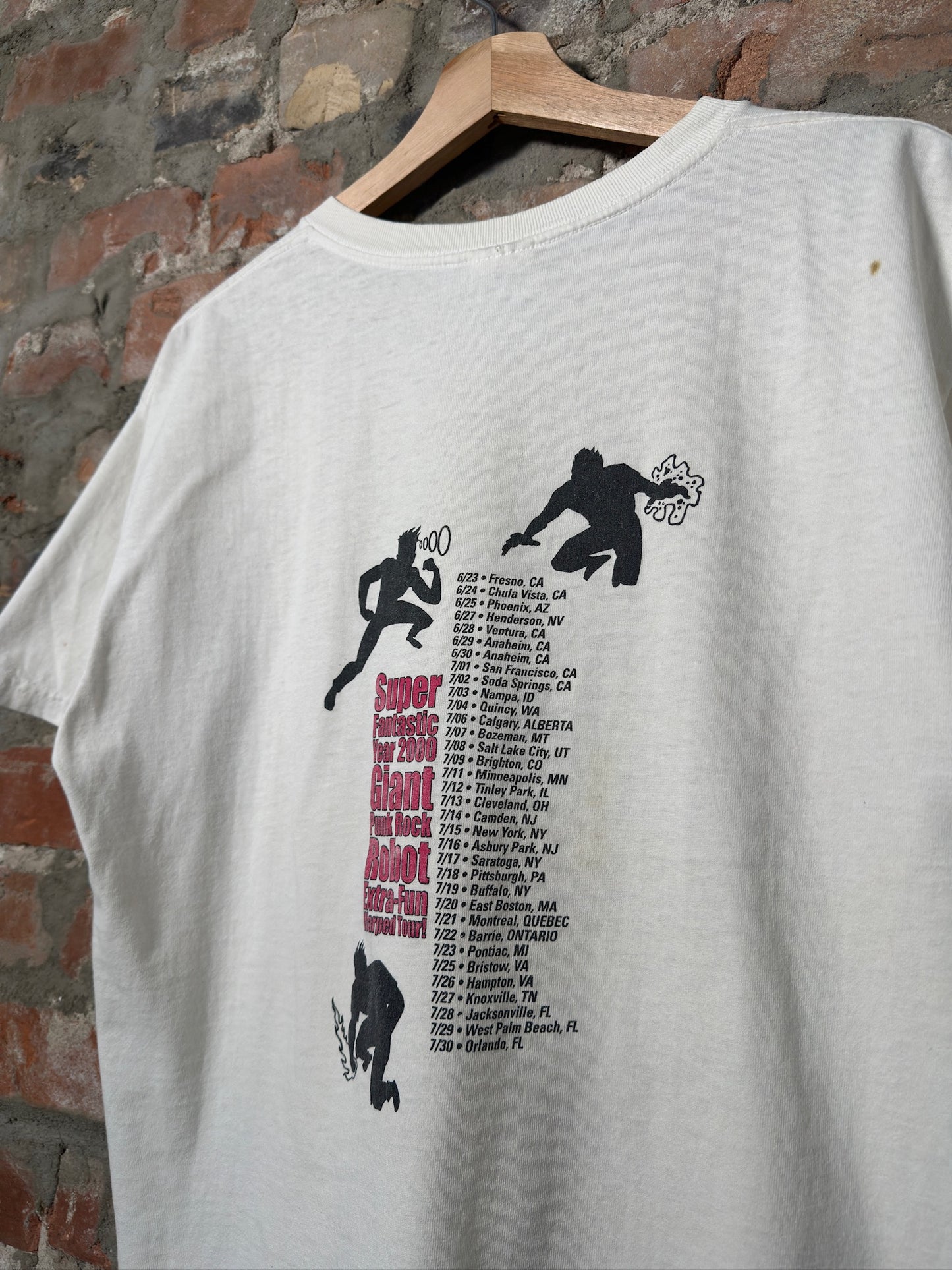 2000 Green Day Warped Tour T-Shirt Sz L