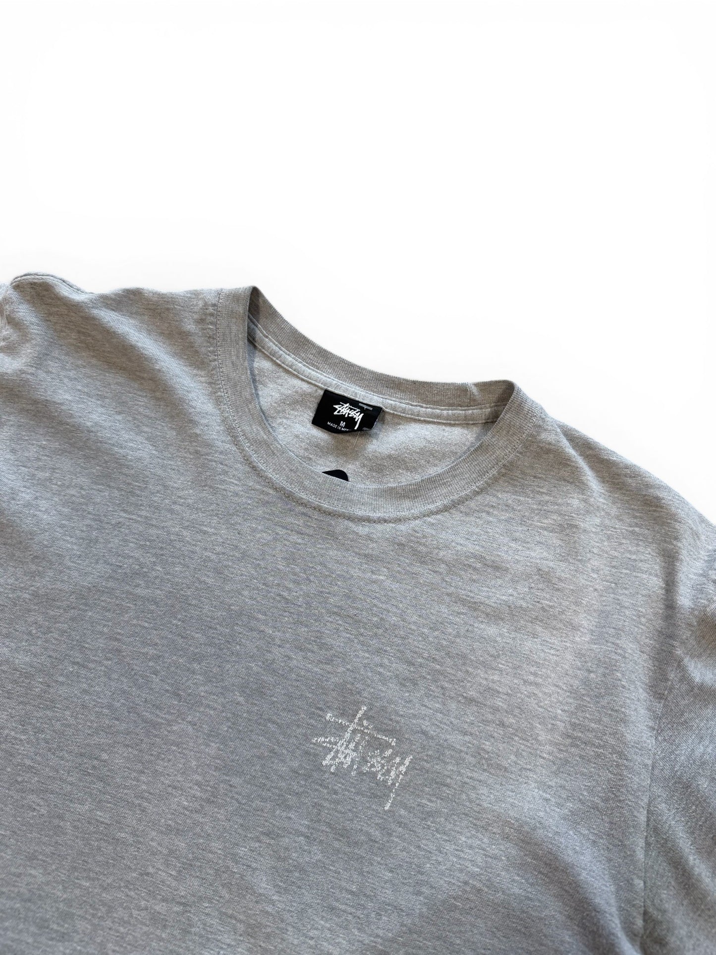 (M) Stussy Script Grey T-Shirt