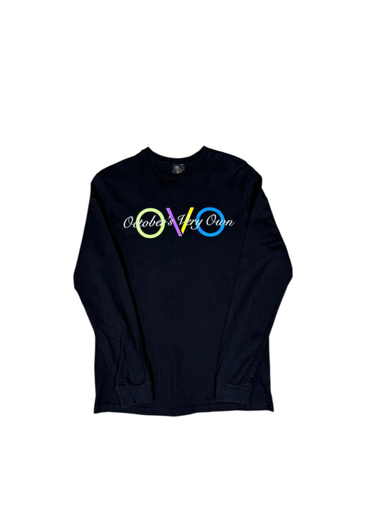 OVO Script Black Longsleeve Sz S