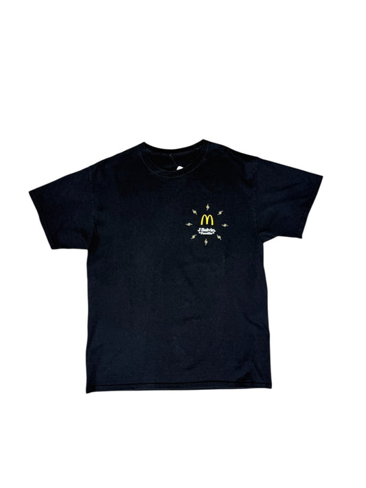 J Balvin x Mcdonalds Black Tee Sz L
