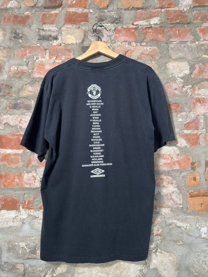 99" Manchester United The Treble t-Shirt Sz L