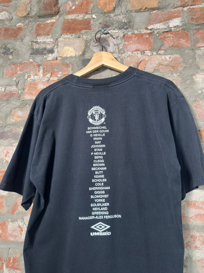99" Manchester United The Treble t-Shirt Sz L