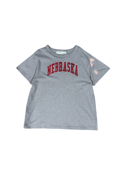 Off White Nebraska Grey Tee Sz XL