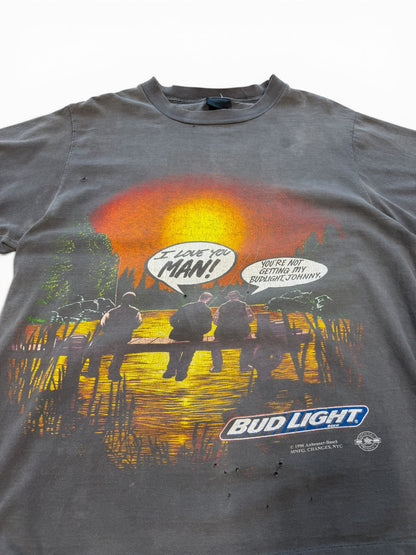 (XL) Vintage 1996 Bud Light I Love You Man Faded T-Shirt