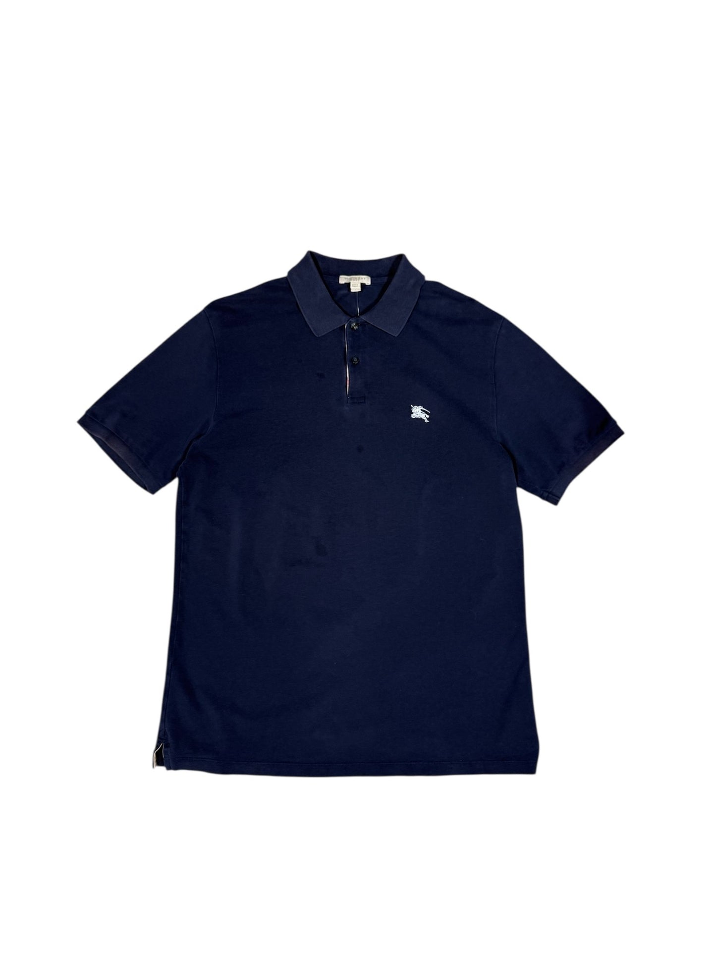 Burberry Navy Polo Shirt Sz L
