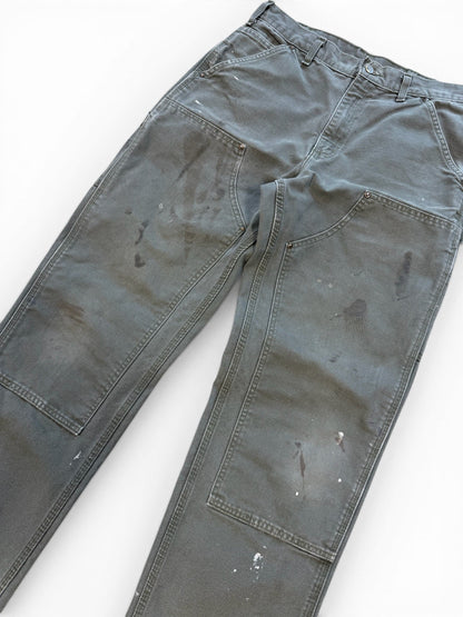 (32W) Vintage Carhartt Moss Green Double Knees