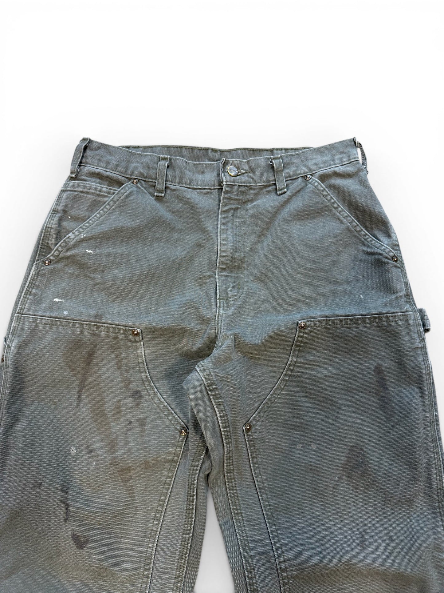 (32W) Vintage Carhartt Moss Green Double Knees