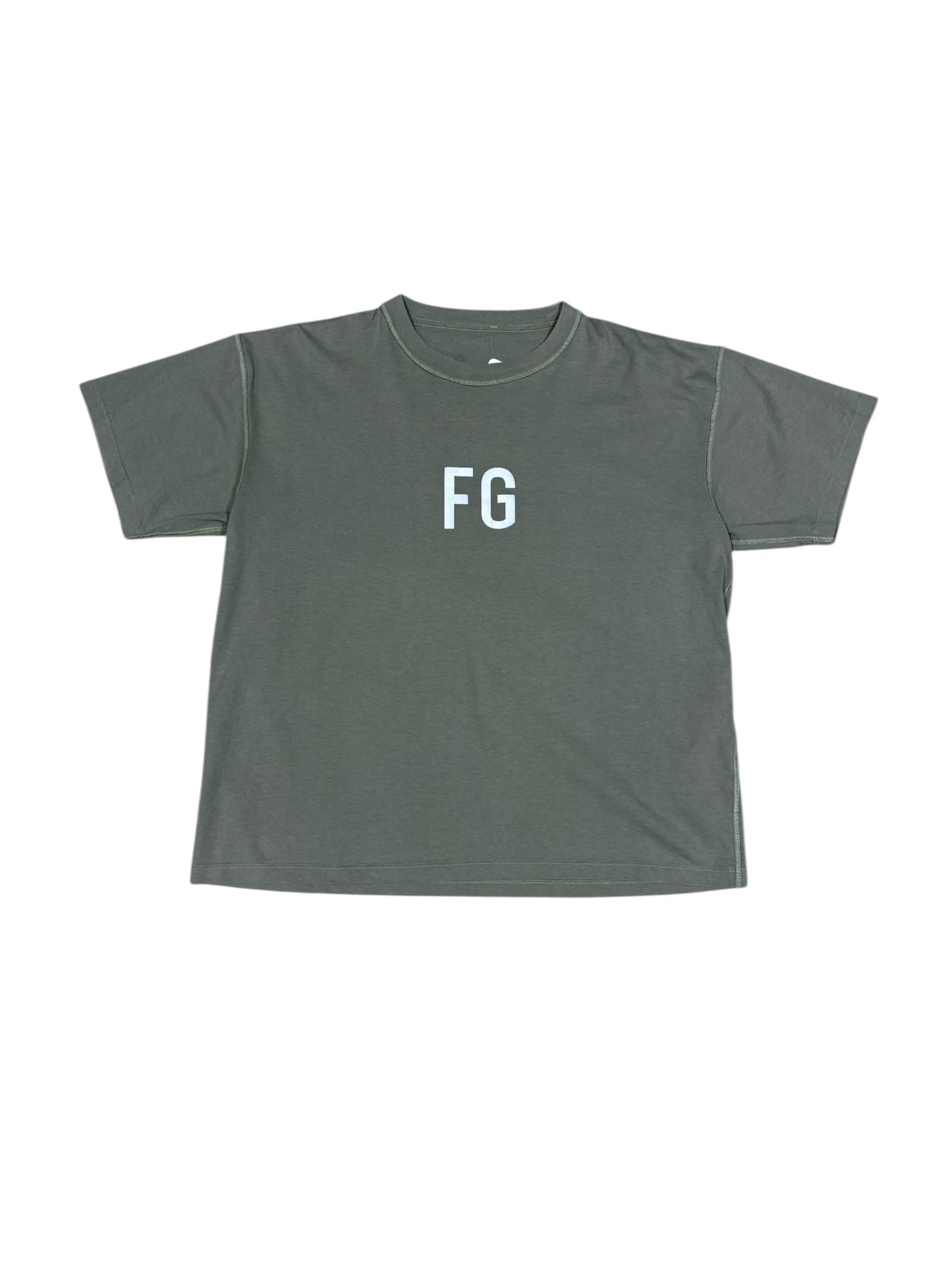 Fear Of God Mainline Moss Green Tee Sz L