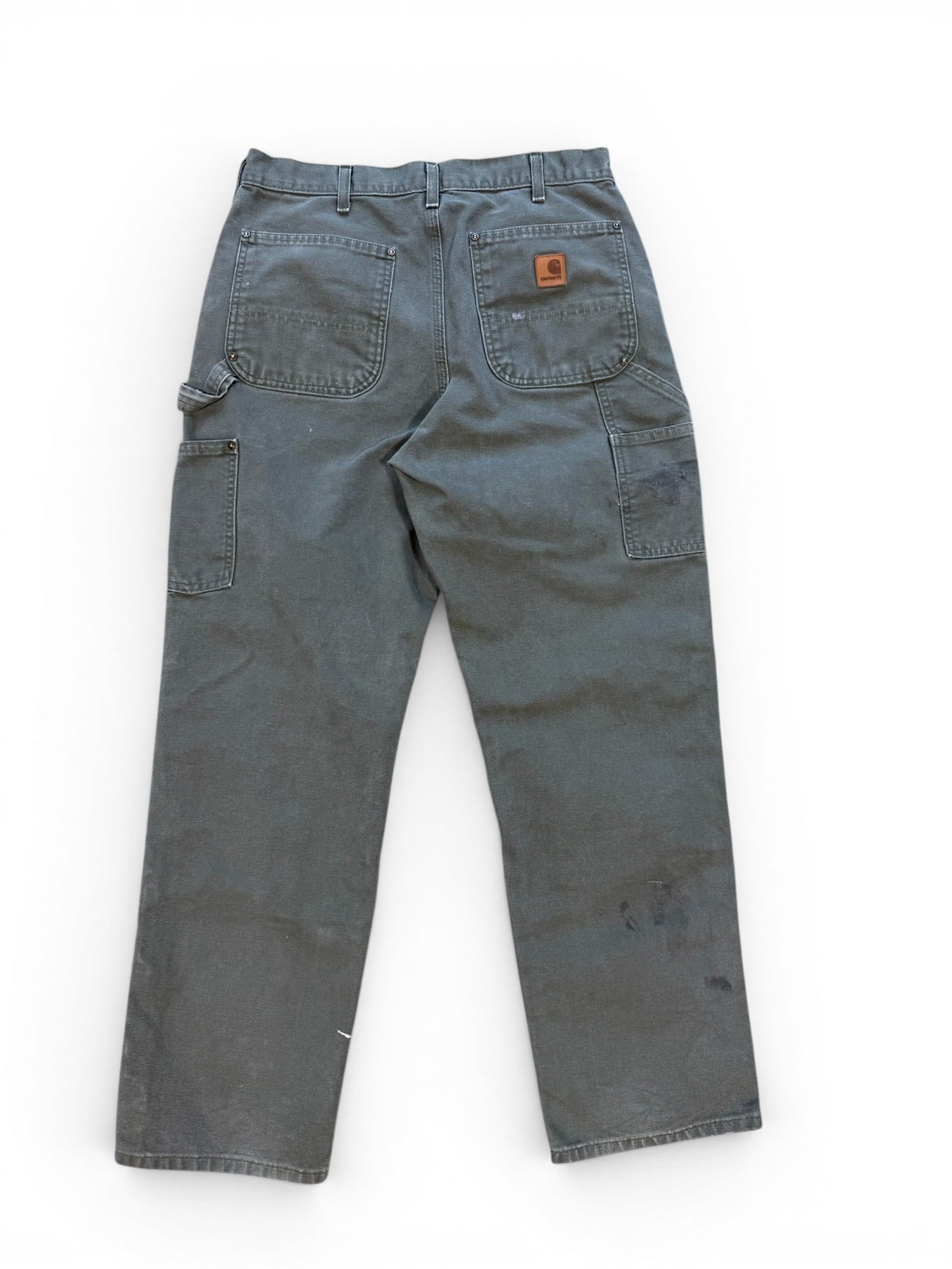 (32W) Vintage Carhartt Moss Green Double Knees