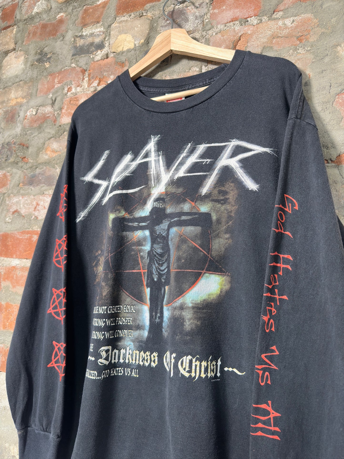 02" Slayer Darkness Of Christ Long Sleeve Sz L