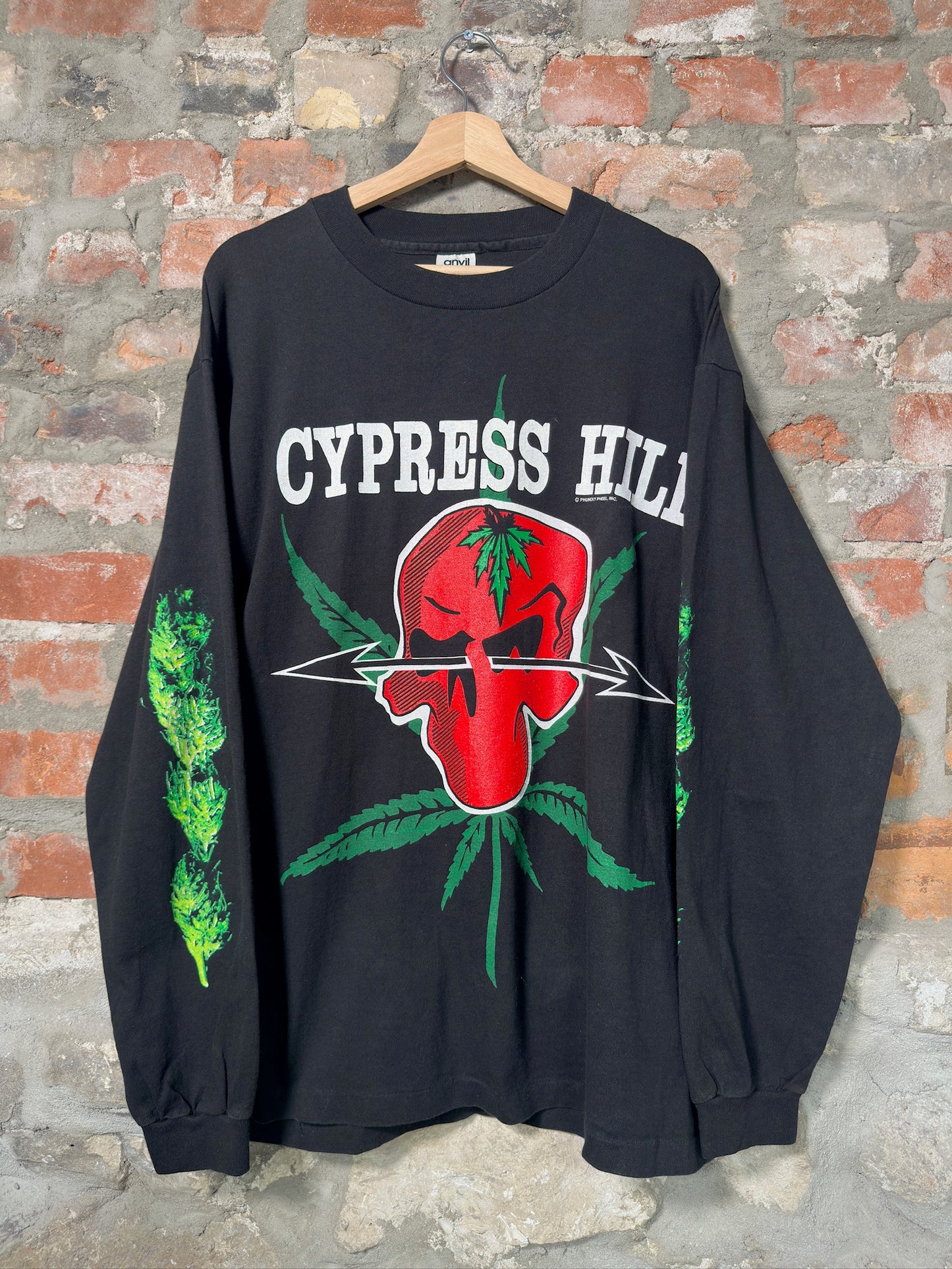 90s Cypress Hill Skull Nugs Long Sleeve Sz XL