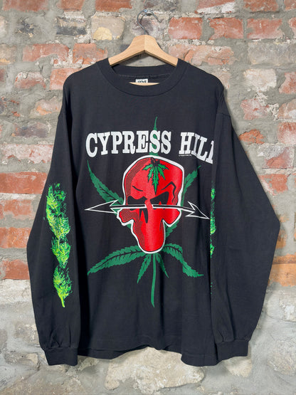 90s Cypress Hill Skull Nugs Long Sleeve Sz XL