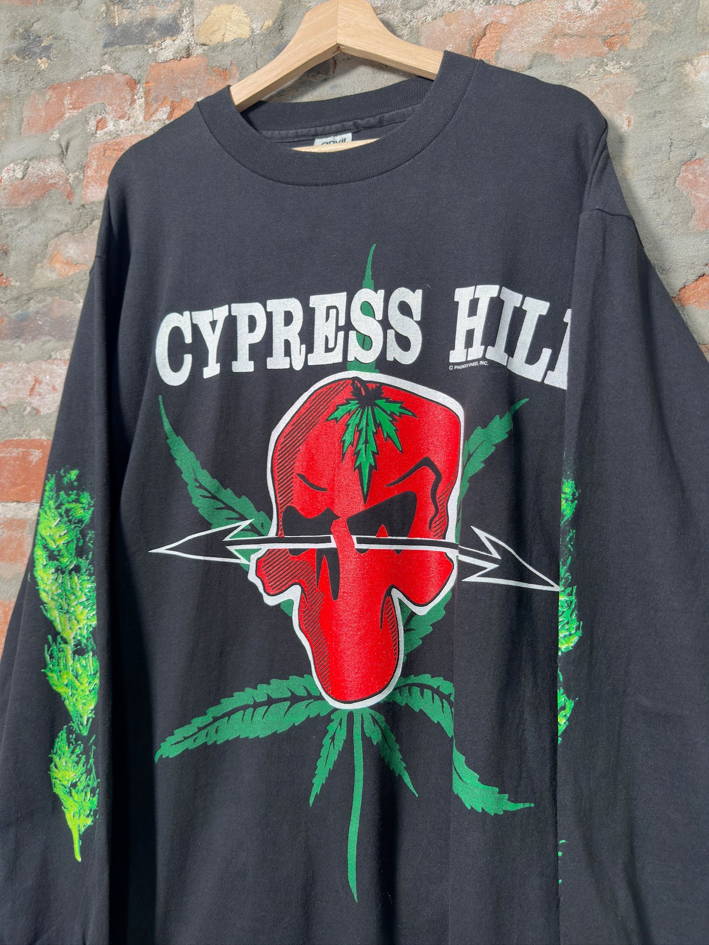 90s Cypress Hill Skull Nugs Long Sleeve Sz XL