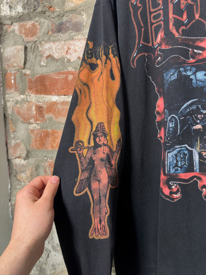 90s Usuper Skeletal Season Long Sleeve Shirt Sz XL