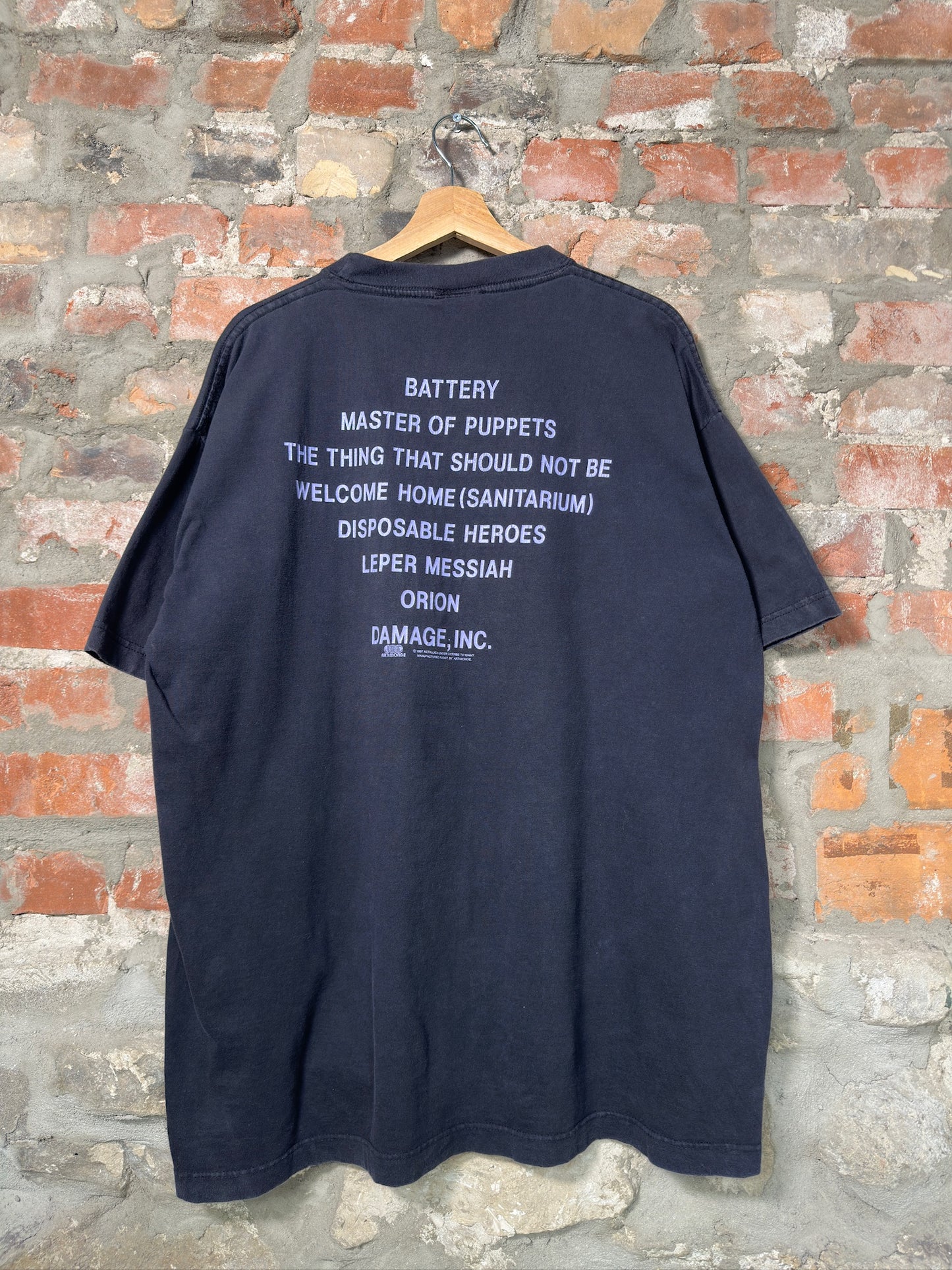 97" Metallica Master Of Puppets T-Shirt Sz XL