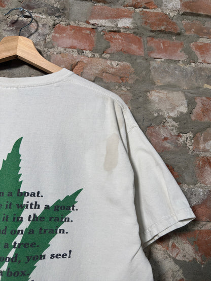00s Cat In The Hat Weed T-Shirt Sz L