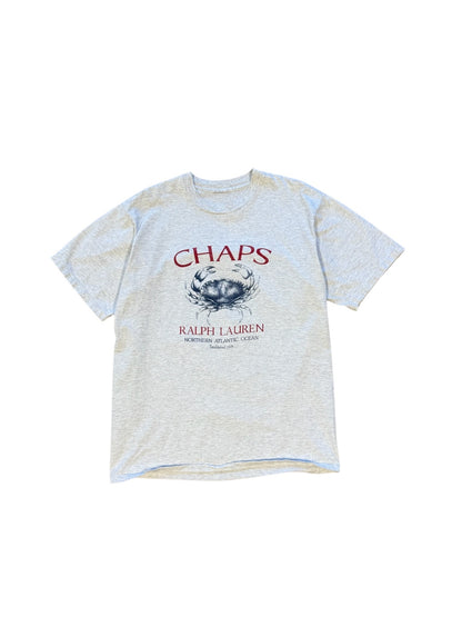 VTG Ralph Lauren Chaps Tee Grey Sz L