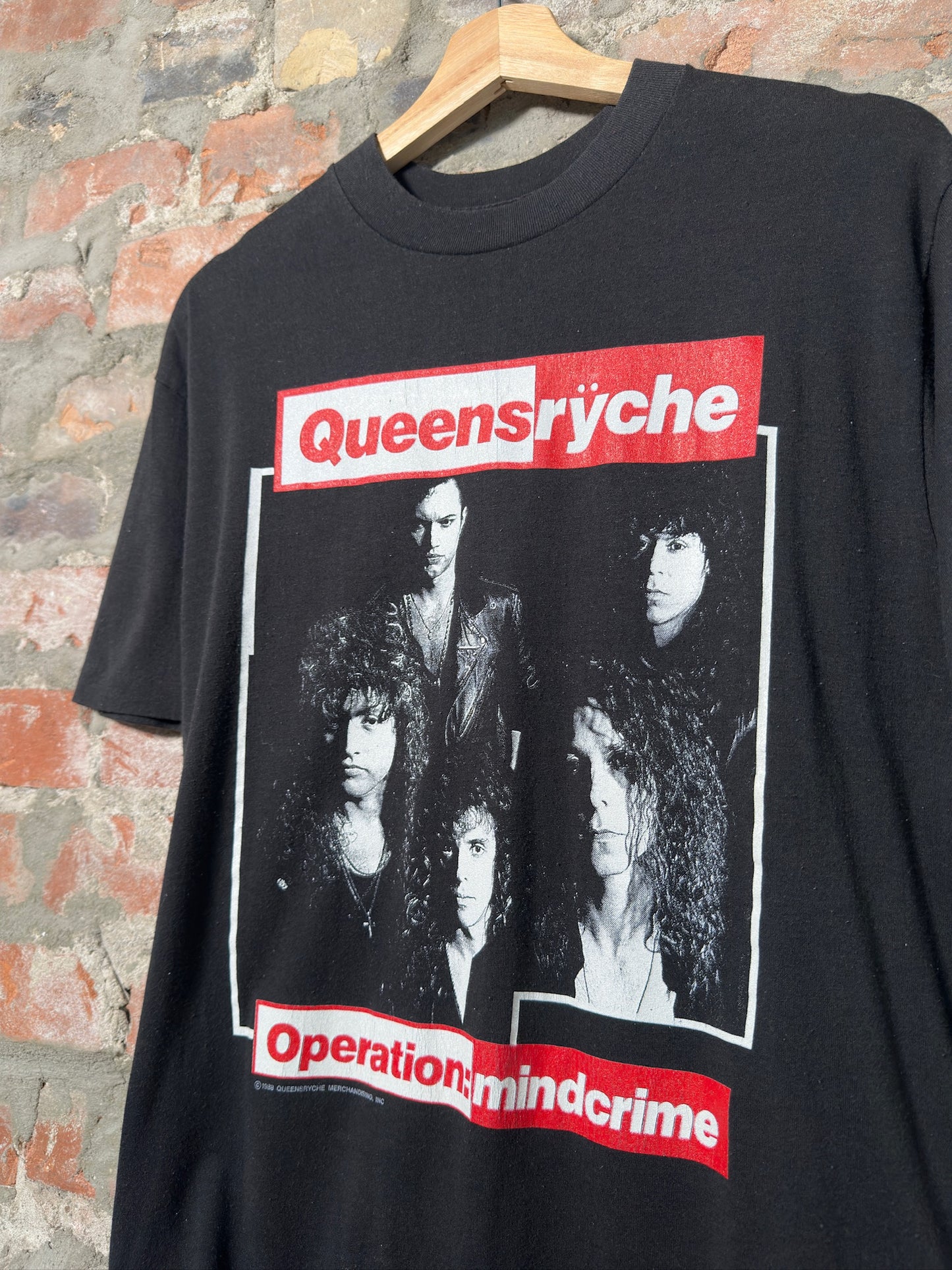 89" Queensryche Operation Mindcrime T-Shirt Sz L