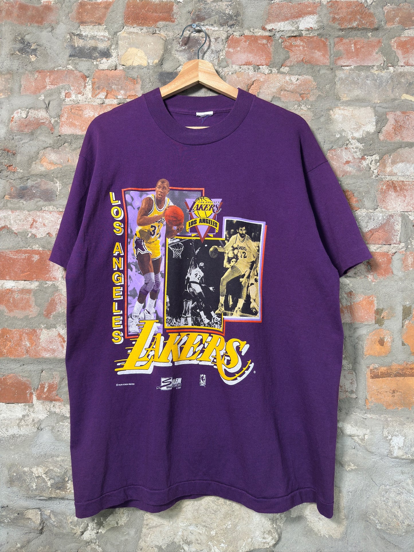 1990 La Lakers Salem T-Shirt Sz XL