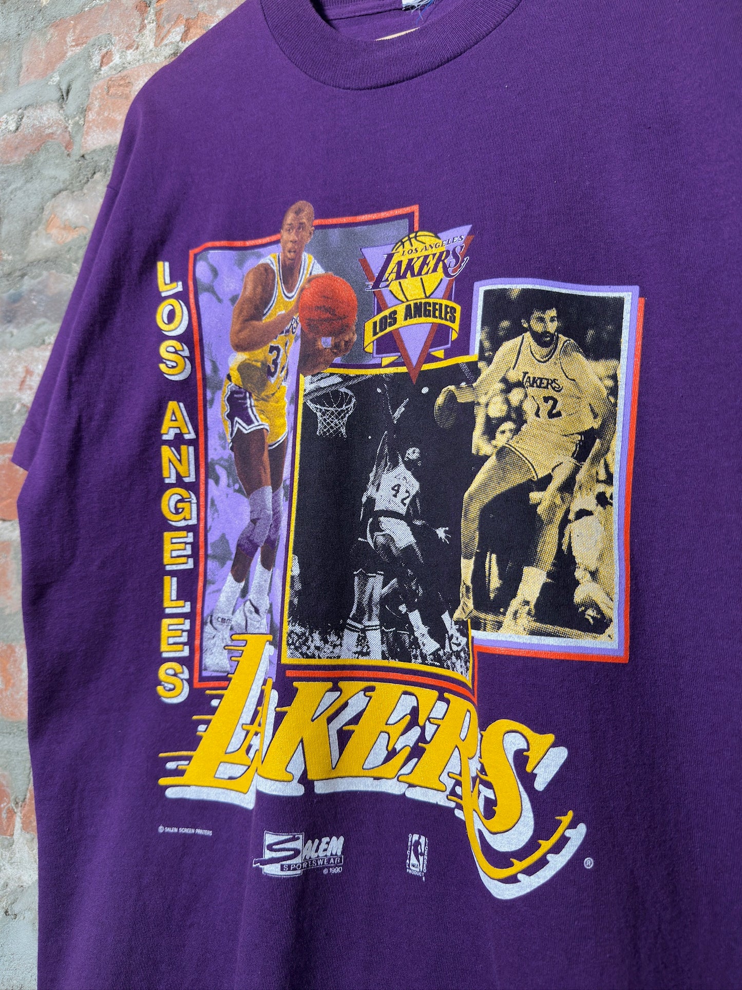 1990 La Lakers Salem T-Shirt Sz XL