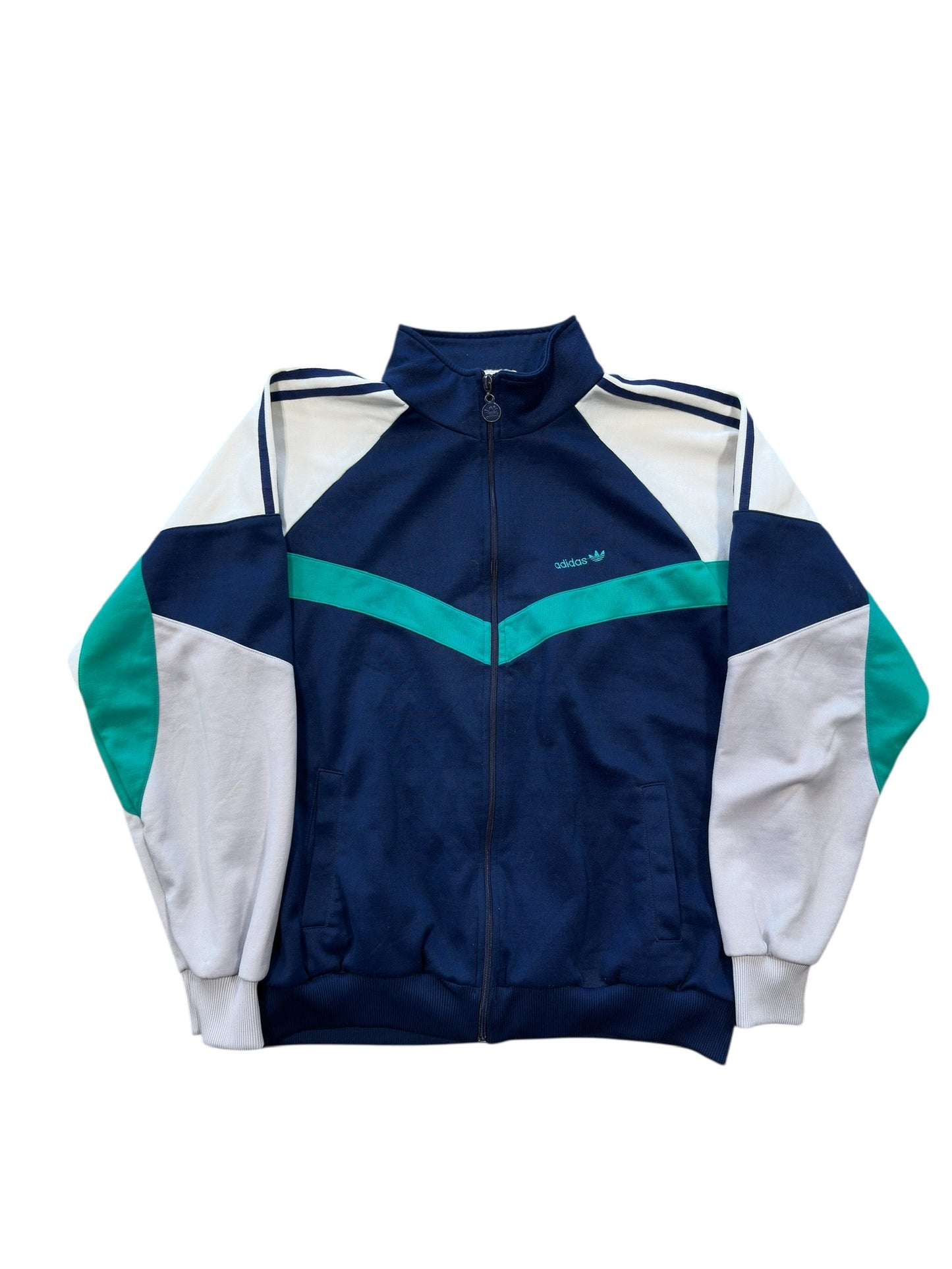 90s Adidas Zip Up Track Jumper Sz L