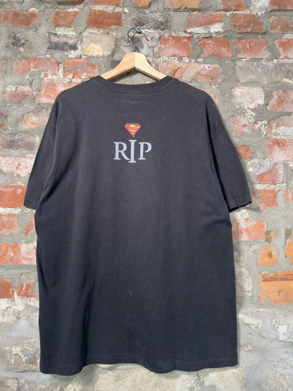 92" RIP Superman Backstage Pass T-Shirt Sz XL