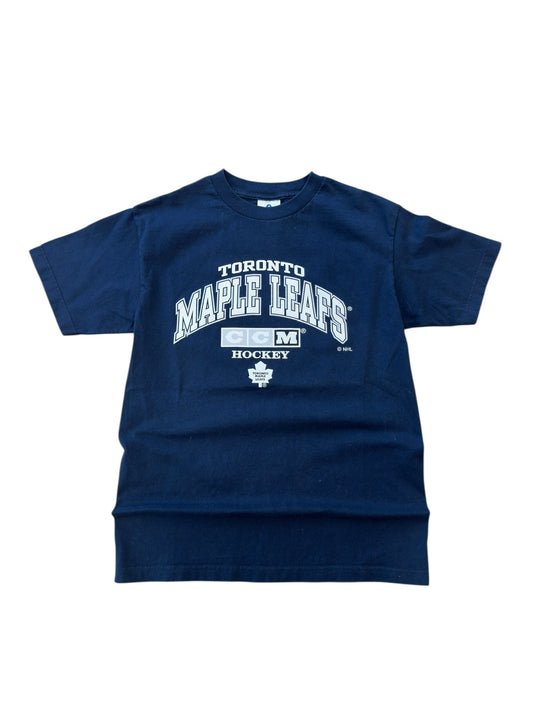 00s Toronto Maple Leafs Tee Navy Sz M