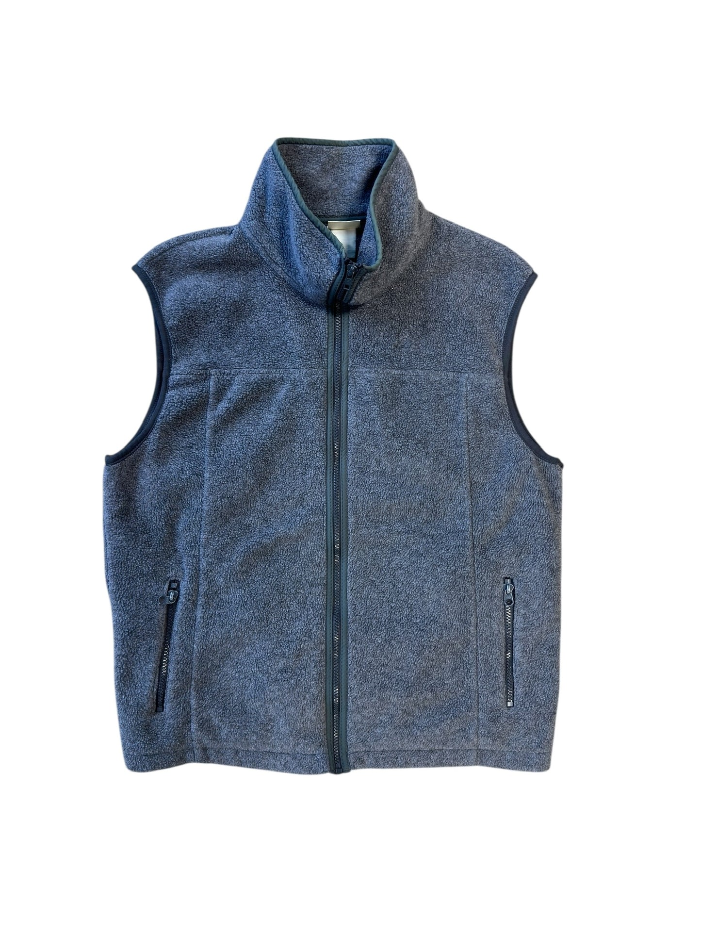 Vtg L.L. Bean Grey Fleece Vest Sz L