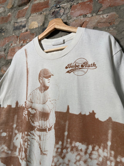 90s Babe Ruth Baseball AOP T-Shirt Sz L