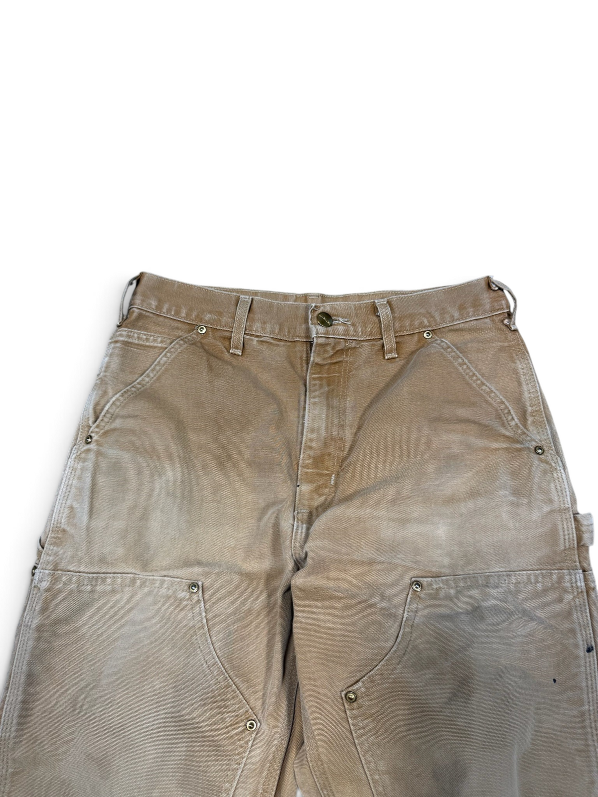 (30x32) Vintage 90s Carhartt Tan Double Knee Carpenter Pants