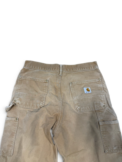(30x32) Vintage 90s Carhartt Tan Double Knee Carpenter Pants