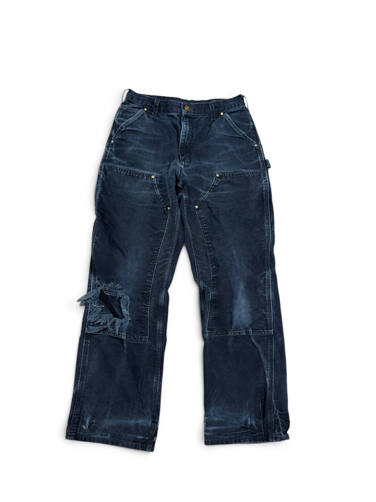 (32x32) Vintage 90s Carhartt Black Double Knee Carpenter Pants