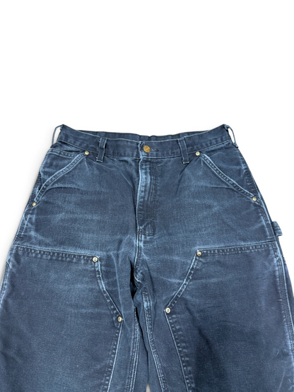 (32x32) Vintage 90s Carhartt Black Double Knee Carpenter Pants