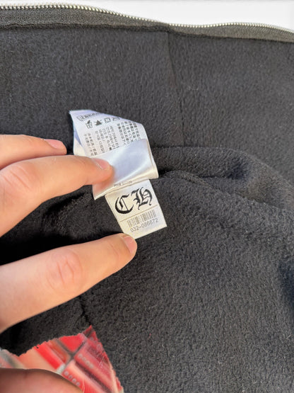 (S) Chrome Hearts Floral Horeshoe Zip-Up Hoodie